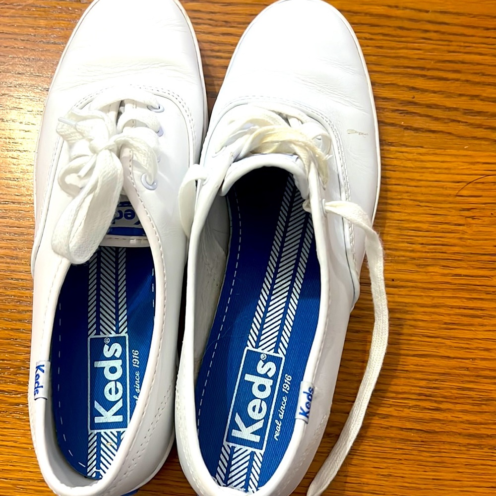 White Leather Keds